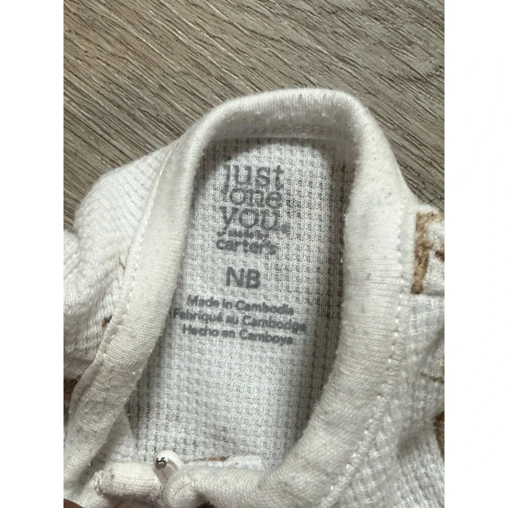 Just One You by Carters Newborn Koala Footed Sleeper Zip Up Waffle Knit NB